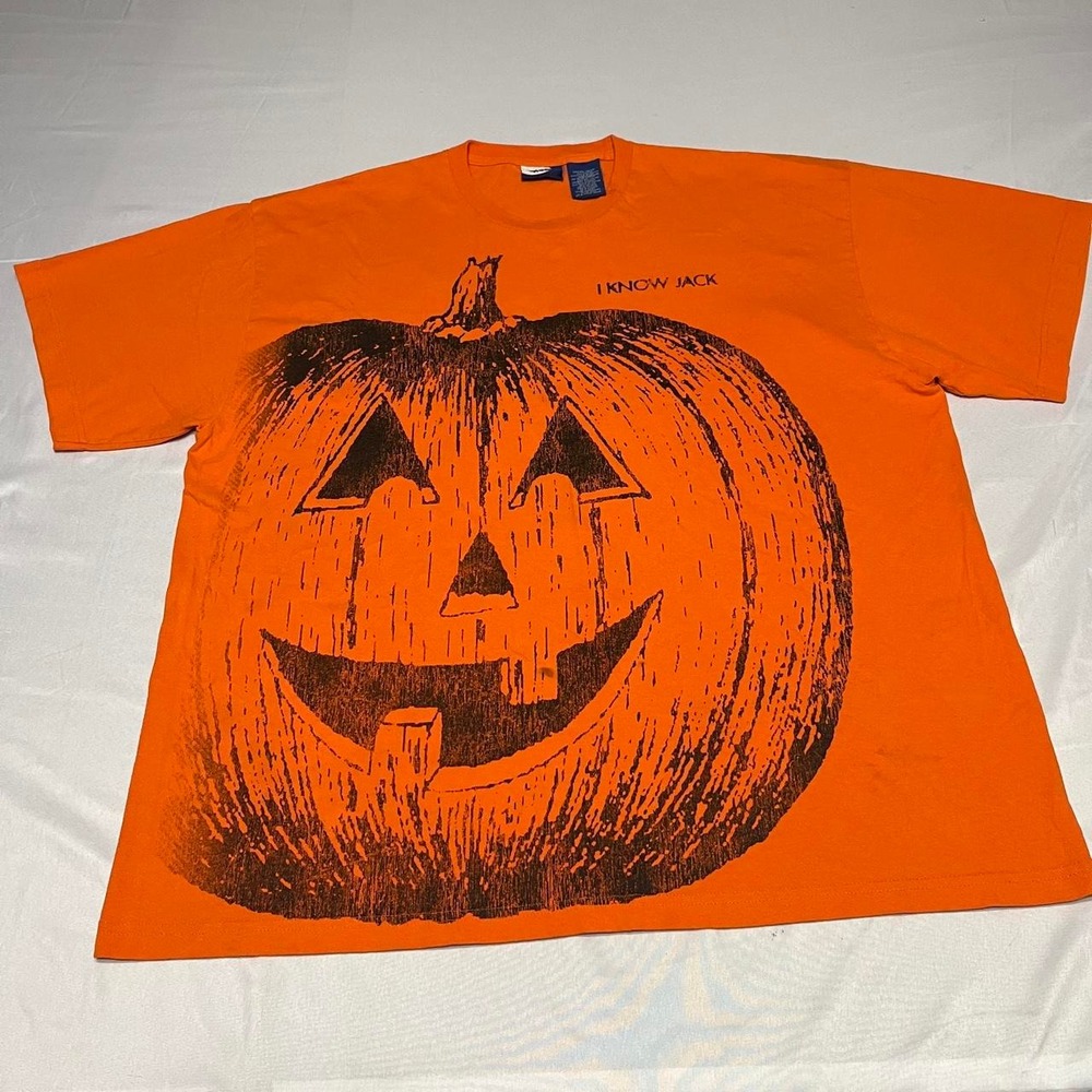Vintage 90s Halloween I Know Jack Cotton AOP T-Shirt size XL oversize